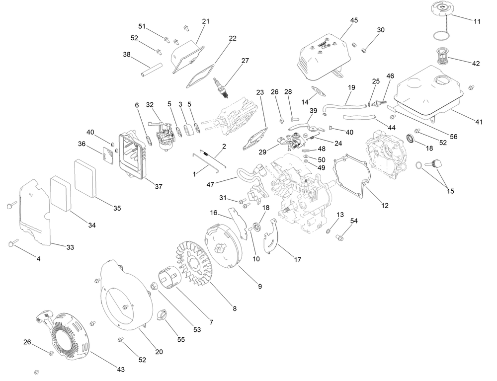 Engine Assembly No. 147-4290 Diagram and Parts List for 58610 322000001 - 322999999 Toro Edger