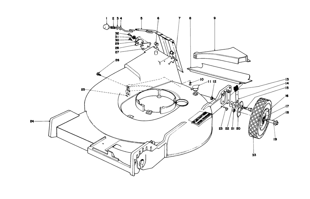 Housing Assembly Diagram and Parts List for 20575 8007501 - 8999999 Toro Lawn Mower