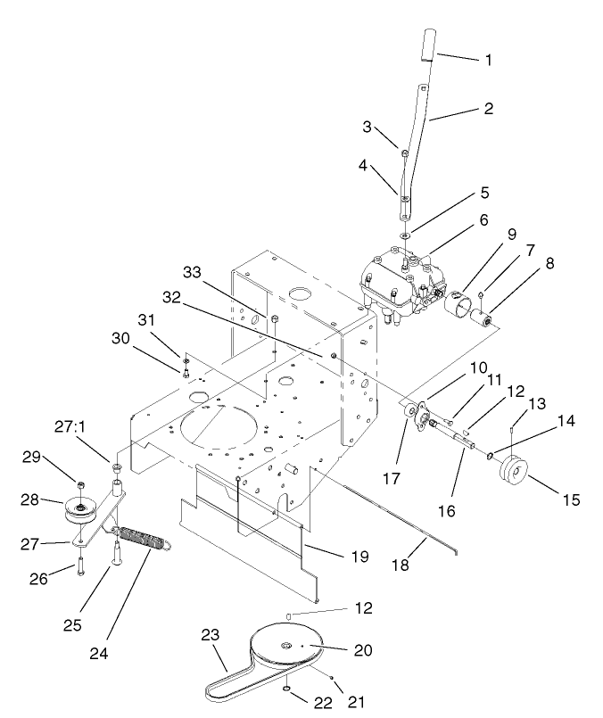 Brake And Wheel Hub Assembly Diagram and Parts List for 74228 (210000001-210999999)(2001) Toro Lawn Mower
