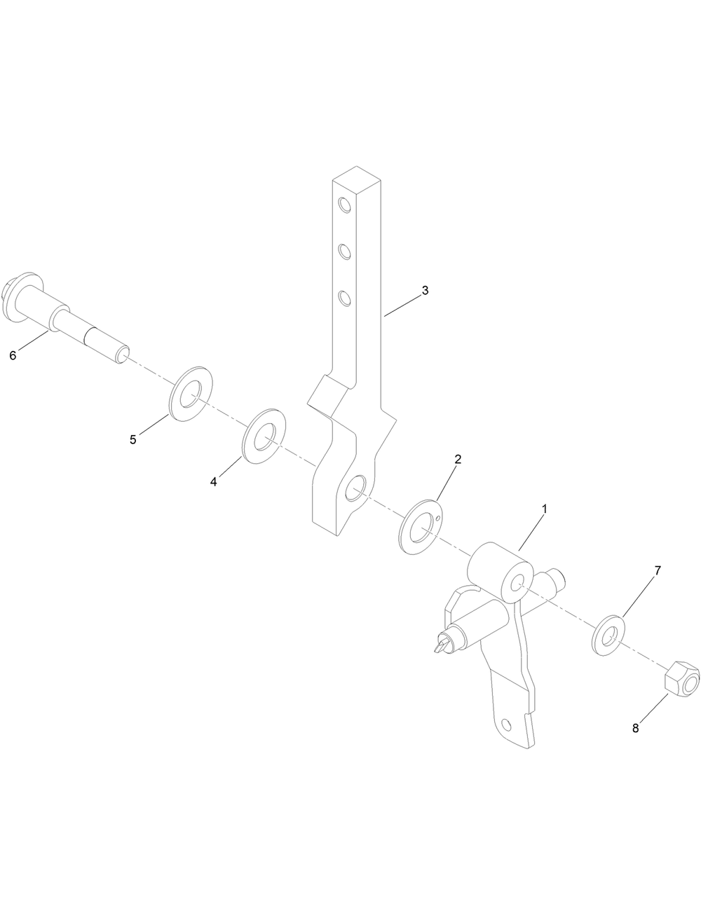 Left Motion Control Assembly No. 145-1326 Diagram and Parts List for 18752 400000000 - 414889586 Toro Lawn Tractor