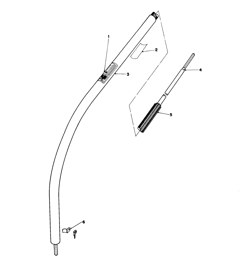 Shaft & Tube Assembly Diagram and Parts List for 51613 4000001 - 4999999 Toro Trimmer