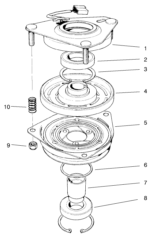 Clutch Asm No. 54-3200 Diagram and Parts List for 30183 990001 - 999999 Toro Lawn Tractor Accessories