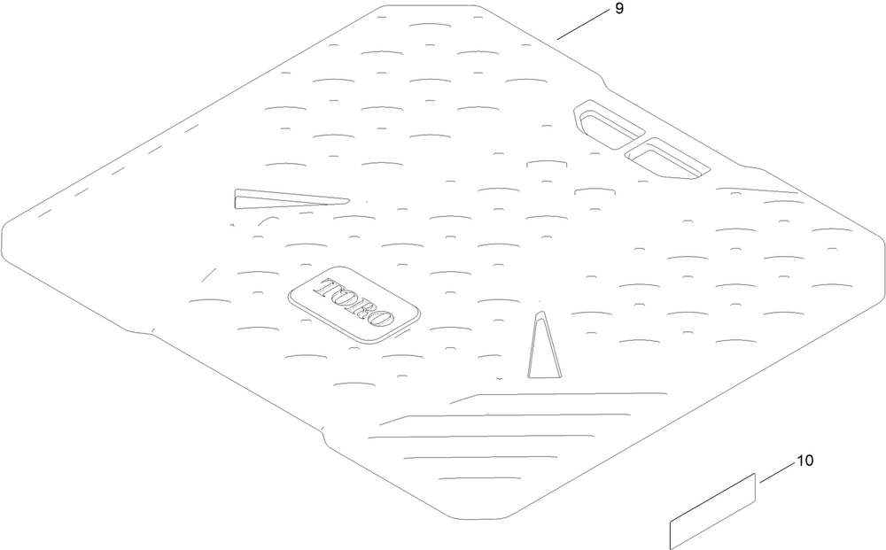 Decal Assembly Diagram and Parts List for 75762 400000000 - 413999999 Toro Lawn Tractor