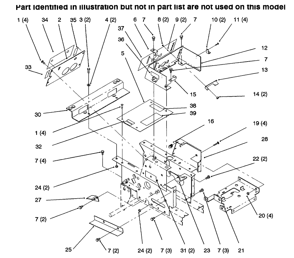 Hoodstand, Console Diagram and Parts List for 73423 6900001 - 6999999 Toro Lawn Tractor