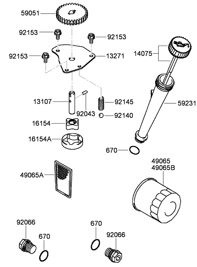Lubrication Equipment Assembly Diagram and Parts List for 74558 (290003001-290999999)(2009) Toro Lawn Mower