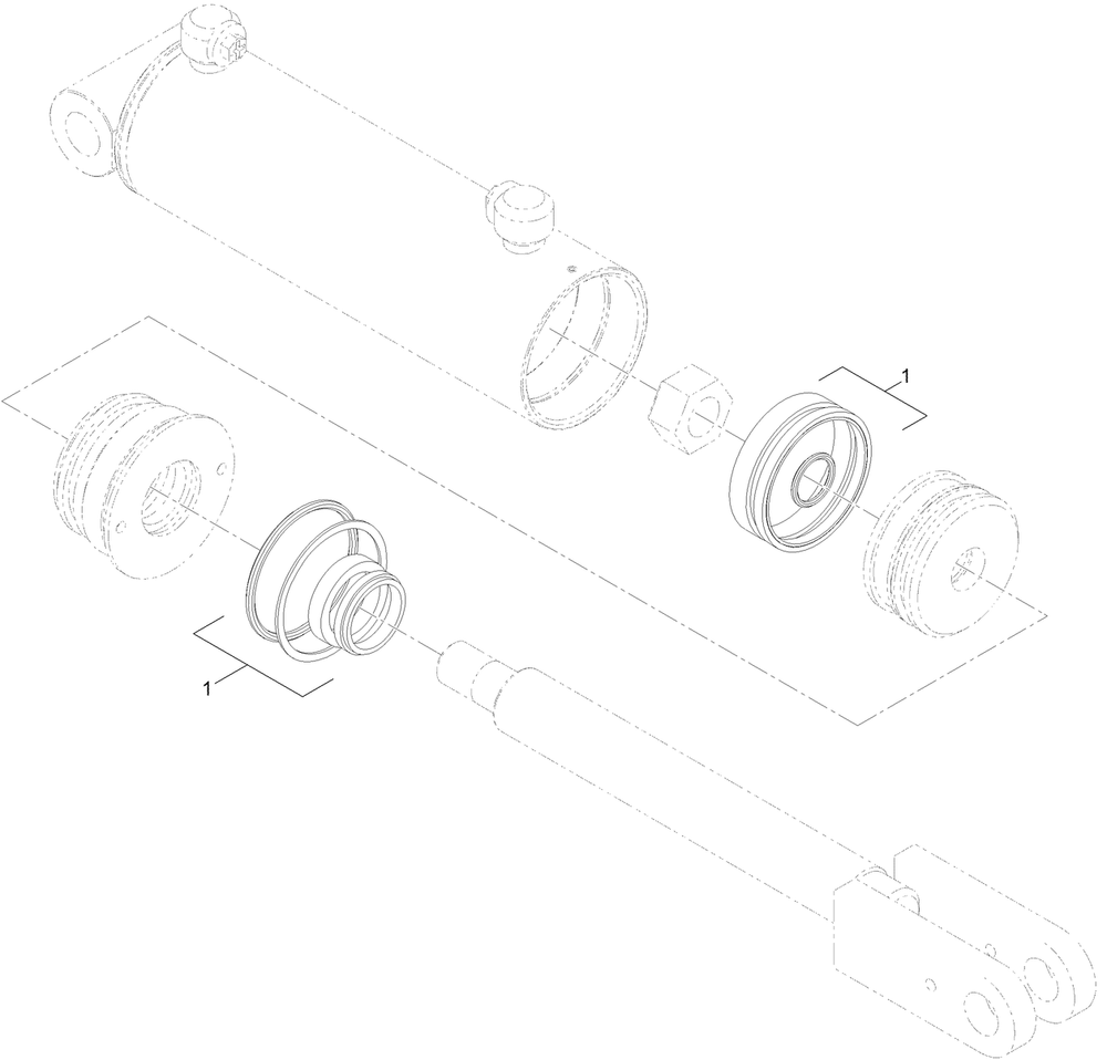 Hydraulic Cylinder Assembly No. 139-0779 Diagram and Parts List for 22328 408963400 - 409588175 Toro Lawn Tractor Accessories