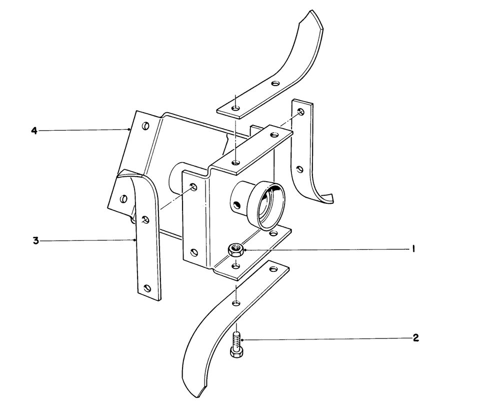 Pick Tine Kit Model No. 17-8200 (Optional) Diagram and Parts List for 58226 1000001 - 1999999 Toro Tiller