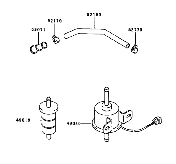Fuel Tank/Fuel Valve Assembly Diagram and Parts List for 74236 (220000001-220999999)(2002) Toro Lawn Mower