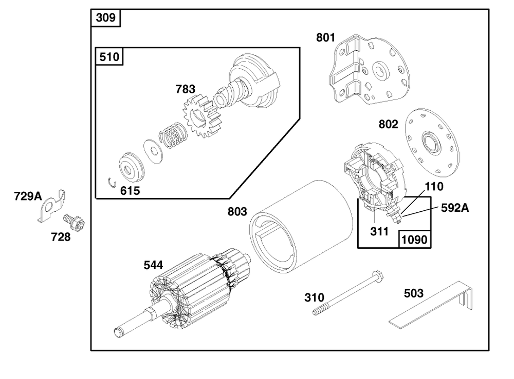 Engine Briggs & Stratton Model 195707-0421-El Diagram and Parts List for 70060 89000001 - 89999999 Toro Lawn Tractor