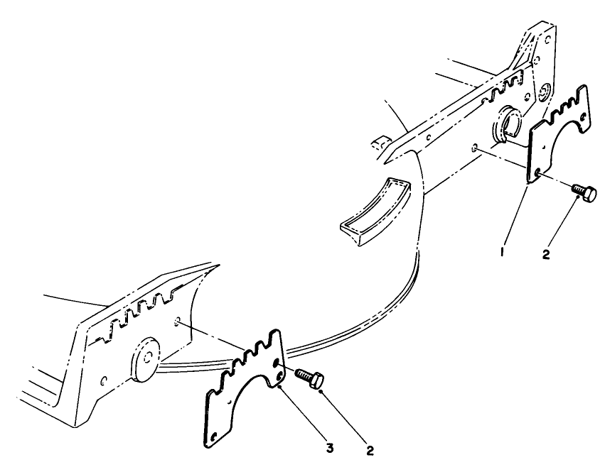 Wear Plate Model No. 49-4080 (Optional) Diagram and Parts List for 20321 2000001 - 2999999 Toro Lawn Mower