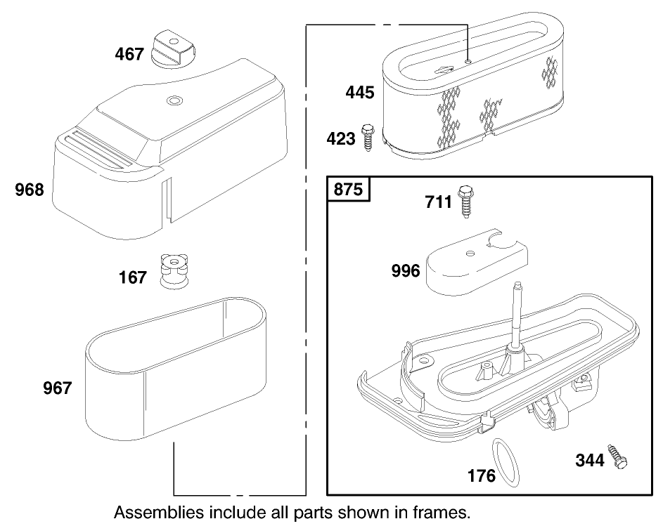 Engine Briggs & Stratton Model 28q777-0690-E1 Diagram and Parts List for 71240 9900001 - 9999999 Toro Lawn Tractor