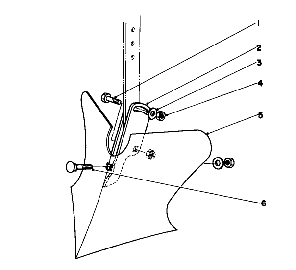 8" Furrowing Tool Model No. 59008 (Optional) Diagram and Parts List for 58600 9000001 - 9999999 Toro Tiller