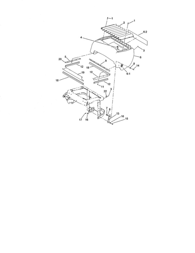 Hood Assembly Diagram and Parts List for 74264 260000001 AND UP Toro Lawn Mower