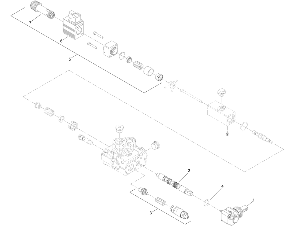 Double Detent Valve Assembly No. 144-7380 Diagram and Parts List for 22328 408963400 - 409588175 Toro Lawn Tractor Accessories