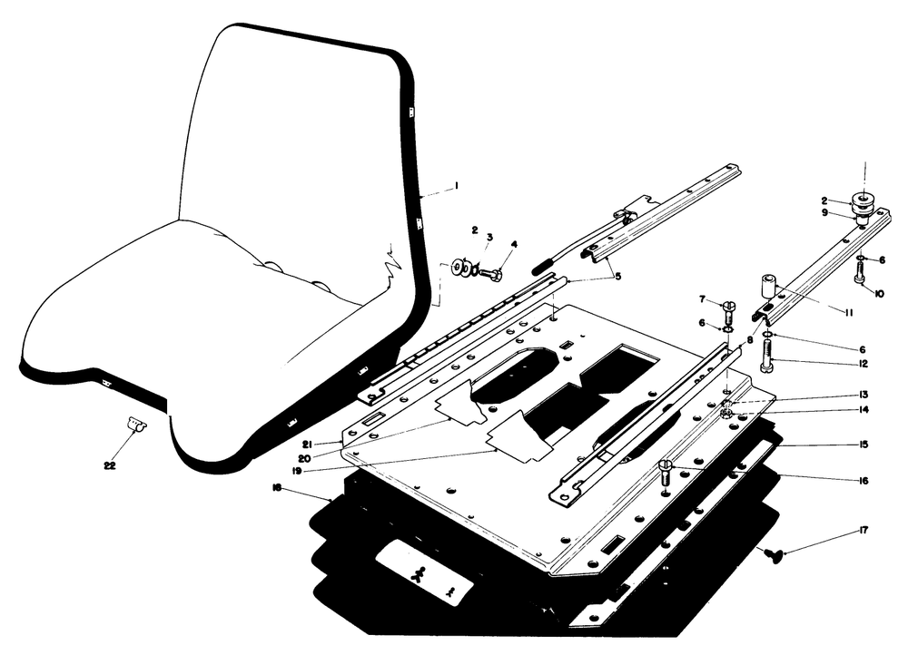 Deluxe Seat Kit Model No.30766 Diagram and Parts List for 30775 100001 - 199999 Toro Lawn Tractor