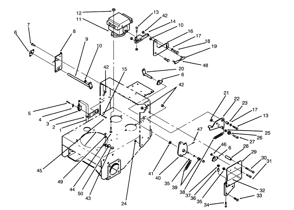 Hydraulic Pump & Linkage Assembly Diagram and Parts List for 30186 690001 - 690406 Toro Lawn Tractor Accessories
