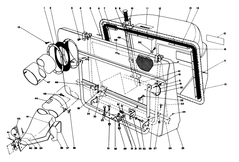 Easy-Empty Grass Catcher Model 59111 (Optional) Diagram and Parts List for 57360 6000001 - 6999999 Toro Lawn Tractor