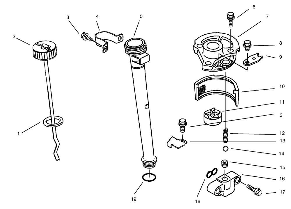 Lubrication Equipment Kawasaki Model B400v Type R300 Diagram and Parts List for 30167 790001 - 799999 Toro Lawn Tractor Accessories
