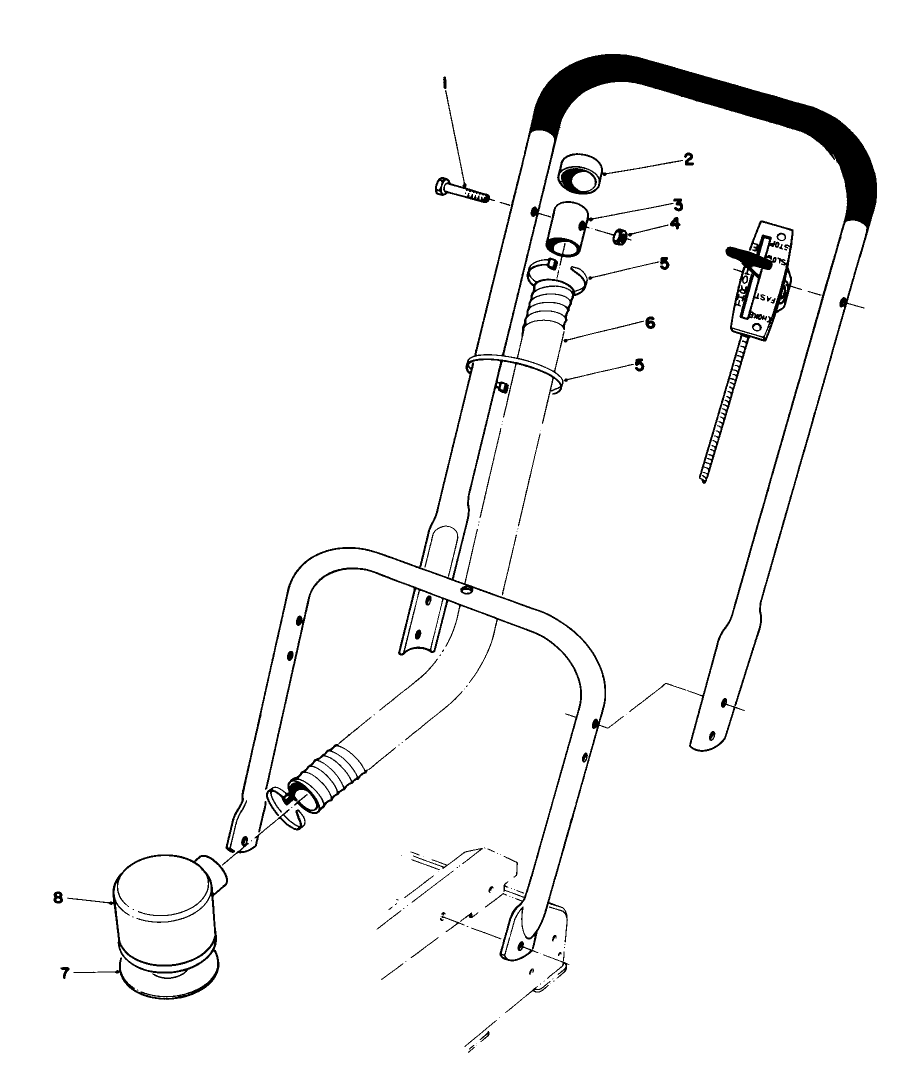 Remote Air Cleaner Kit No. 43-6940 (Optional) Diagram and Parts List for 23450 0000001 - 0999999 Toro Lawn Mower