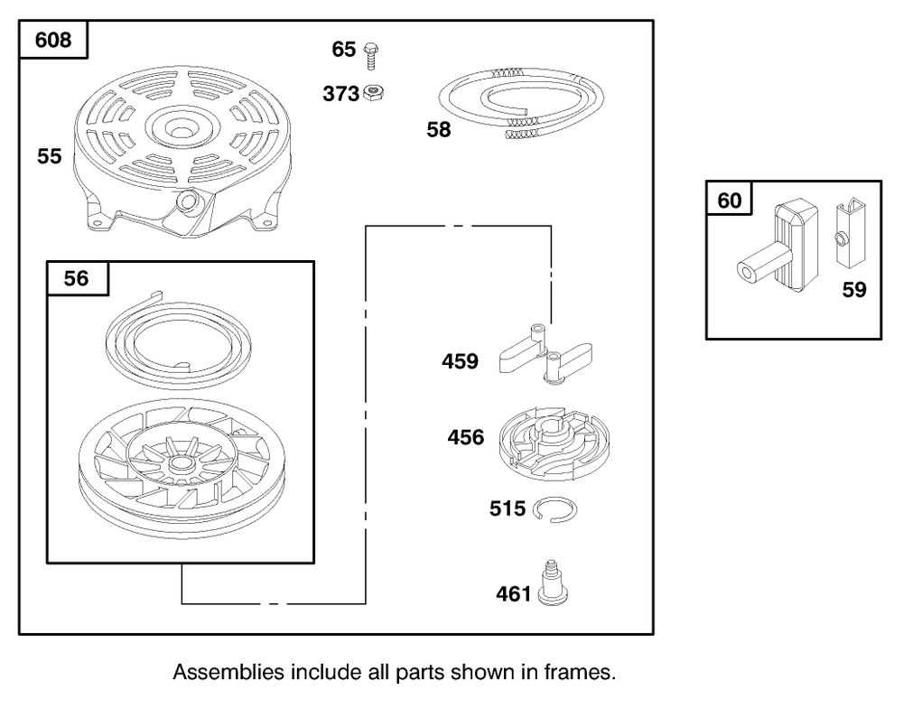 Engine Briggs & Stratton Model 12f802-1750-E1 Diagram and Parts List for 20776 8900001 - 8999999 Toro Lawn Mower