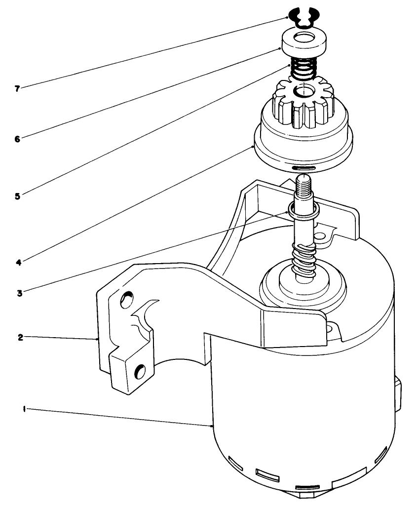 Starter Assembly Diagram and Parts List for 16793 9000001 - 9999999 Toro Lawn Mower