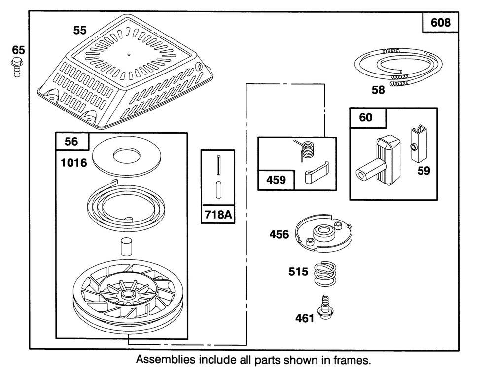 Engine Gts-150 Diagram and Parts List for 20766BC 59000001 - 59999999 Toro Lawn Mower