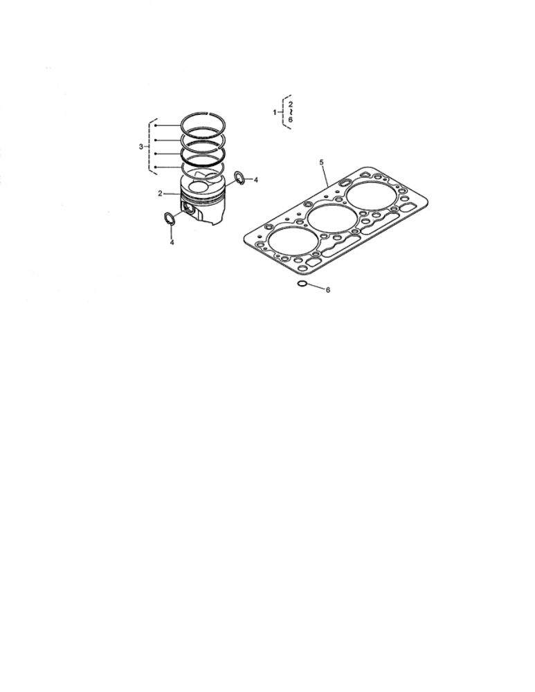 Piston Kit Assembly Diagram and Parts List for 74264 260000001 AND UP Toro Lawn Mower