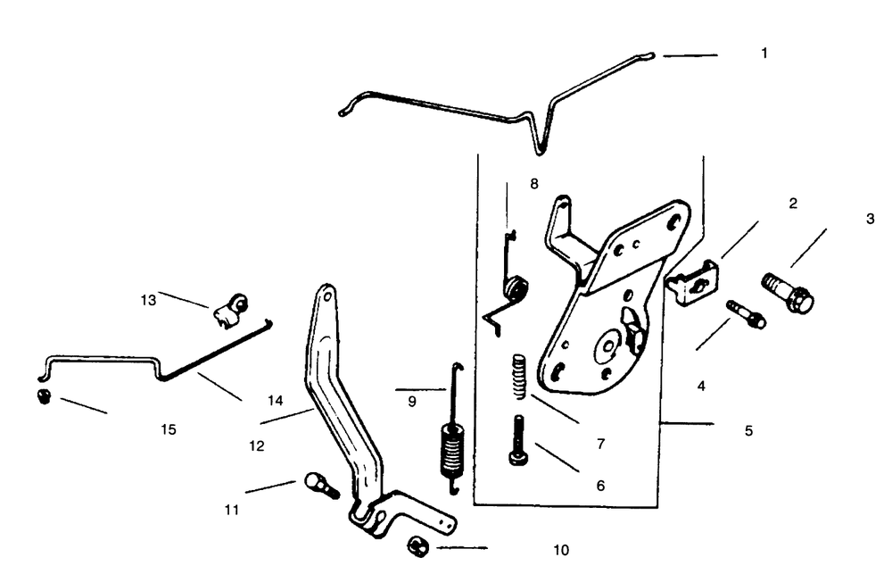 Engine Controls Diagram and Parts List for 30176 690001 - 691912 Toro Lawn Tractor Accessories
