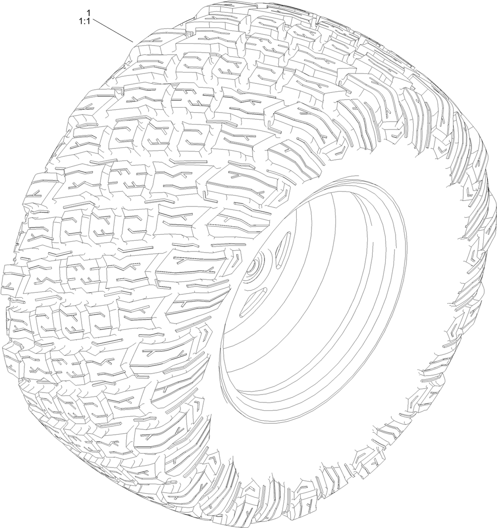 Rear Tire Assembly No. 145-0495 Diagram and Parts List for 75752TA 400000000 - 412489999 Toro Lawn Tractor