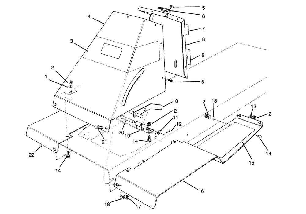 Front Tower Assembly Diagram and Parts List for 70142 59000001 - 59999999 Toro Lawn Tractor