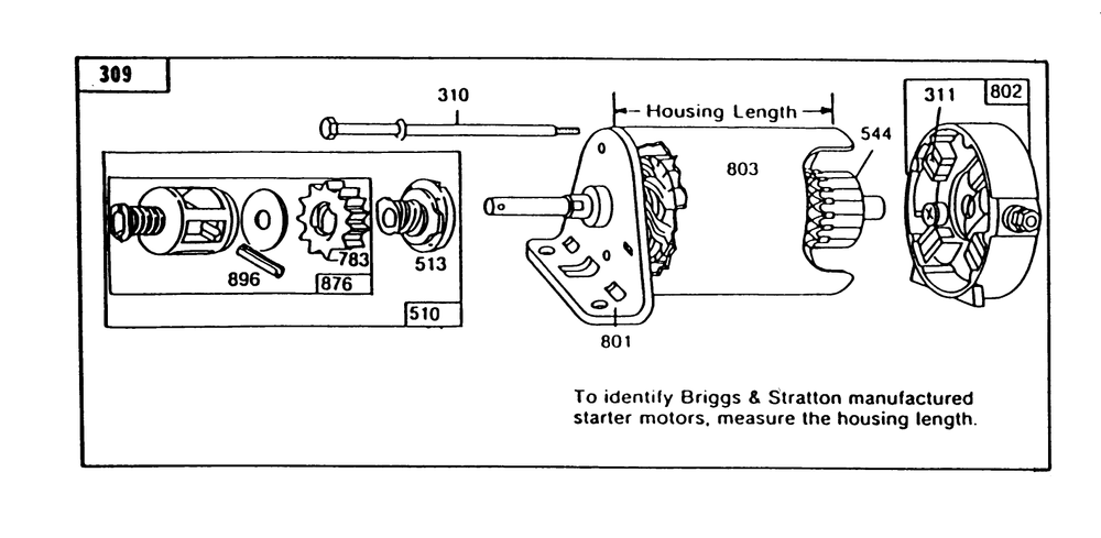 Engine Briggs & Stratton Model 253707-0157-01 (Continued) Diagram and Parts List for 57358 7000001 - 7999999 Toro Lawn Mower