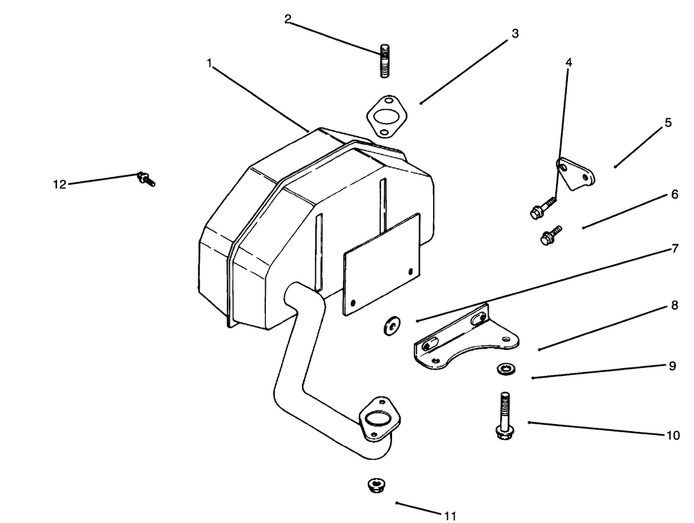 Exhaust-Engine Kohler Model No. Cv14 S-1429 (Continued) Diagram and Parts List for 30186 590001 - 599999 Toro Lawn Tractor Accessories