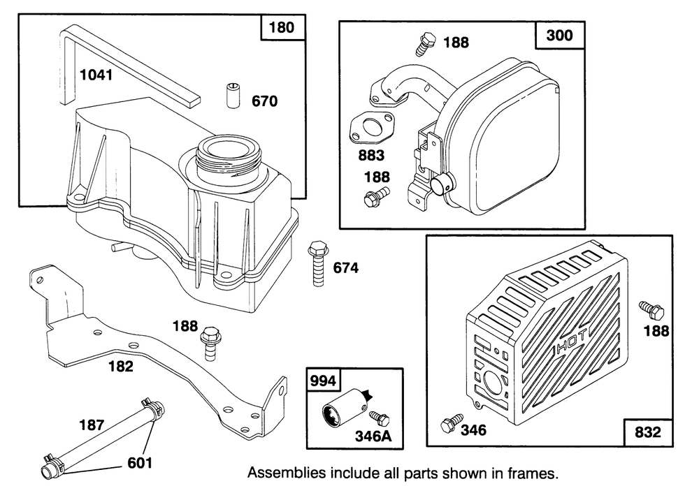 Engine Gts-150 Diagram and Parts List for 20766BC 59000001 - 59999999 Toro Lawn Mower