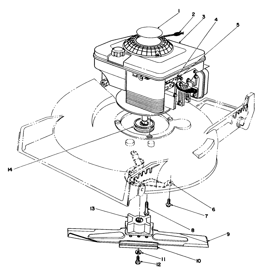 Engine Assembly Diagram and Parts List for 20218 1000001 - 1999999 Toro Lawn Mower