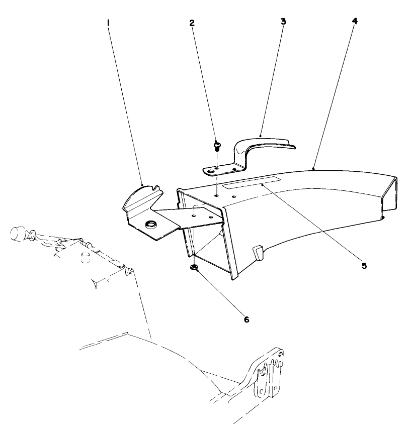 Side Discharge Chute Kit No. 59109 (Optional) Diagram and Parts List for 20771 3000001 - 3999999 Toro Lawn Mower