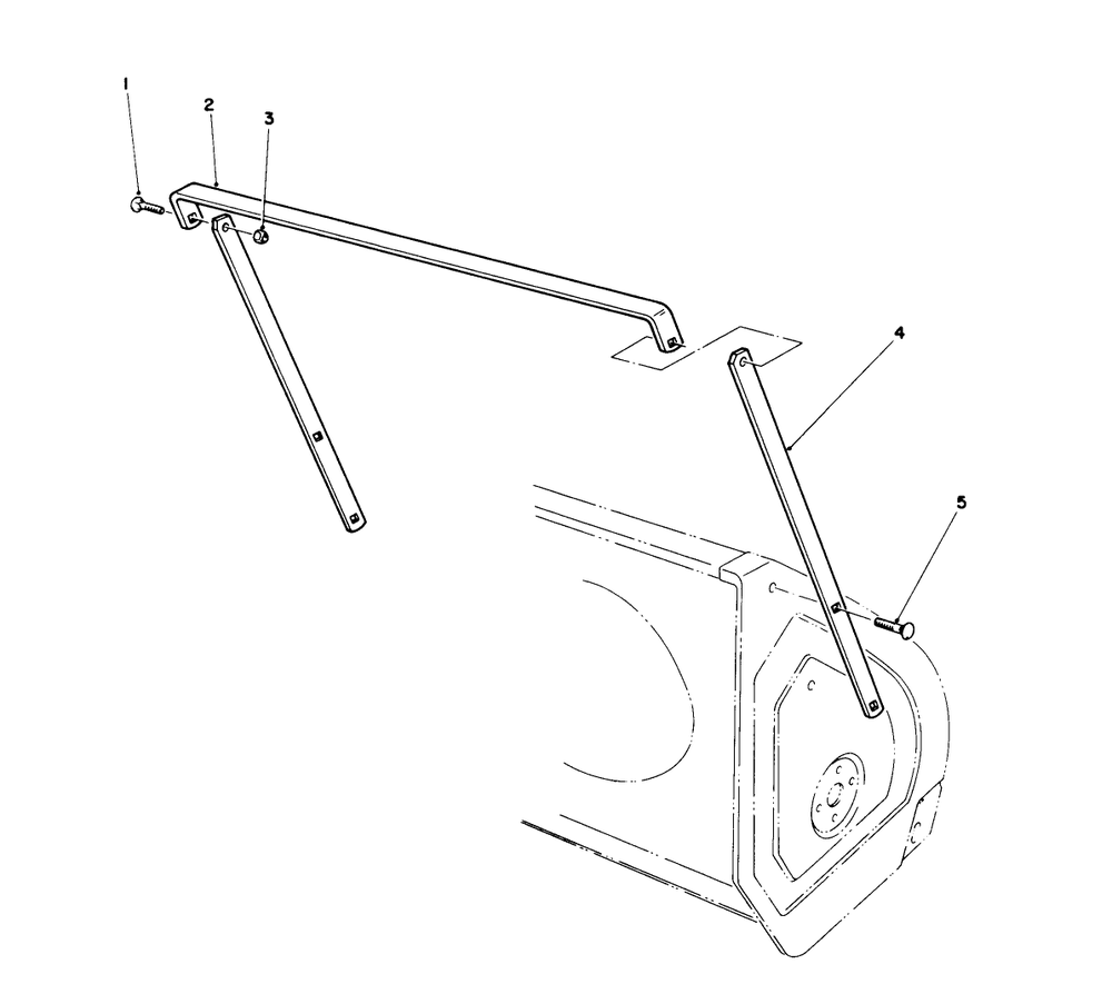 Drift Breaker Assembly No. 66-7980 (Optional) Diagram and Parts List for 38565 9000001 - 9999999 Toro Snow Blower