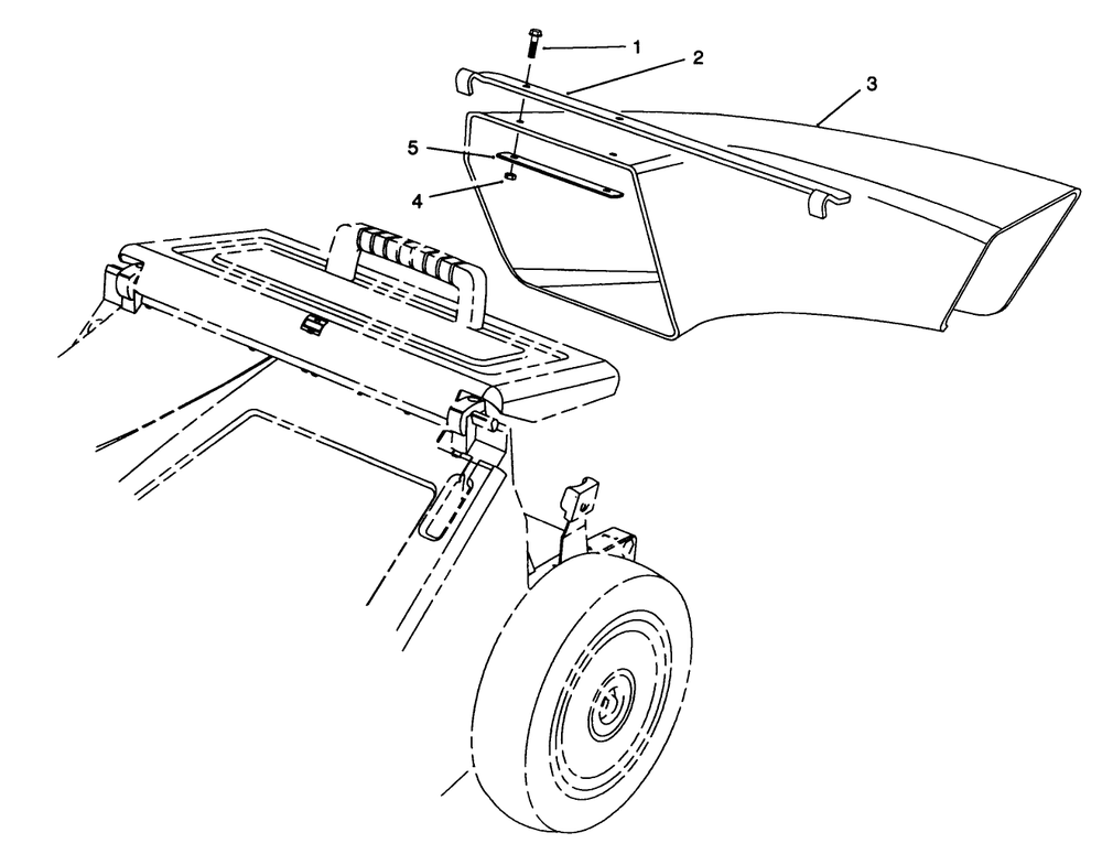 Side Discharge Chute Model No. 59112 (Optional) Diagram and Parts List for 26624 8000001 - 8999999 Toro Lawn Mower