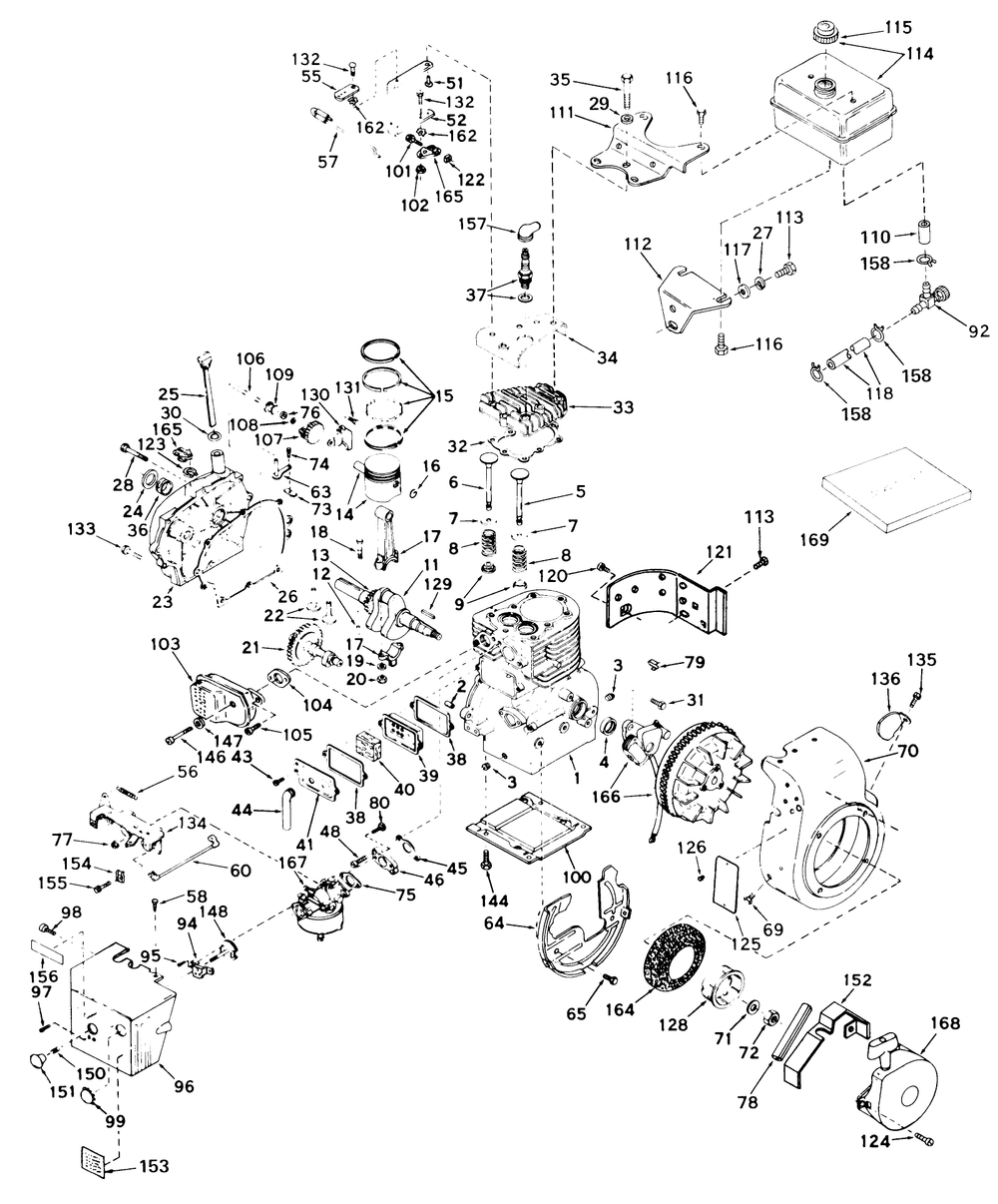 Engine, Model No. H50-652796j (Continued) Diagram and Parts List for 31660 2000001 - 2999999 Toro Snow Blower