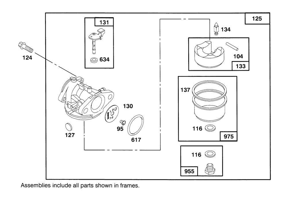 Engine Briggs & Stratton Model 12e802-0620-01 Diagram and Parts List for 21010BC 5900001 - 5999999 Toro Lawn Mower