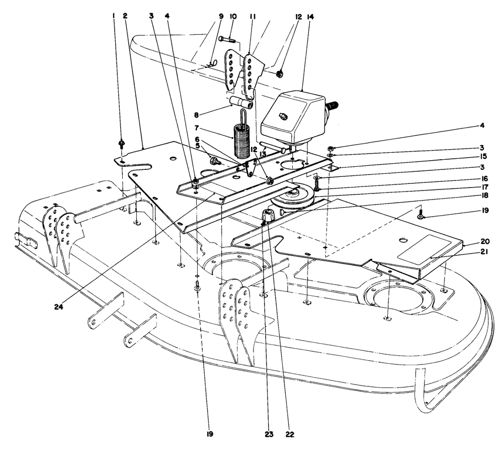 Cutting Unit Model No. 30555 (Continued) Diagram and Parts List for 30555 7000001 - 7999999 Toro Lawn Mower