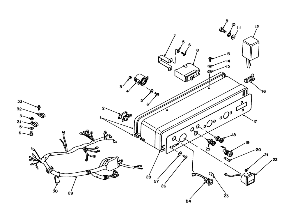 Control Panel Assembly Diagram and Parts List for 62012 4000001 - 4999999 Toro Generator