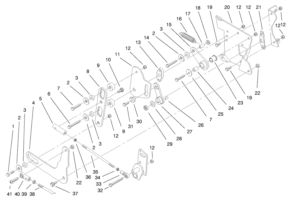 Smart Turn Rear Assembly Diagram and Parts List for 73552 9900001 - 9999999 Toro Lawn Tractor