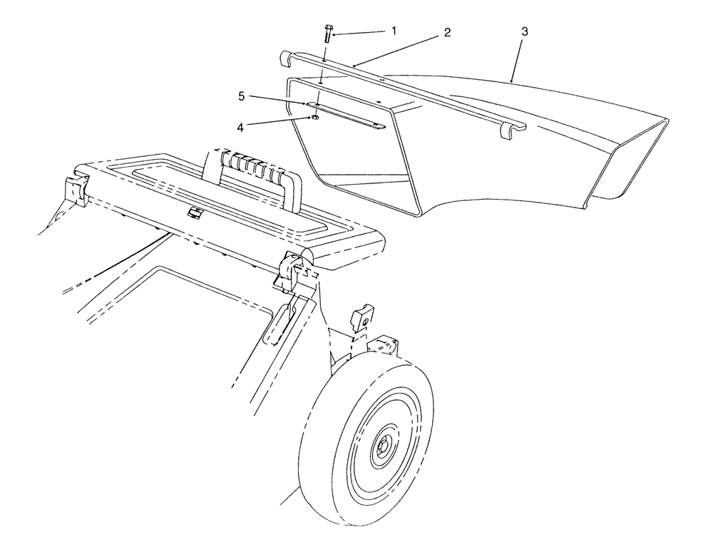 Side Discharge Chute Model No. 59112 (Optional) Diagram and Parts List for 26620BF 1000001 - 1999999 Toro Lawn Mower