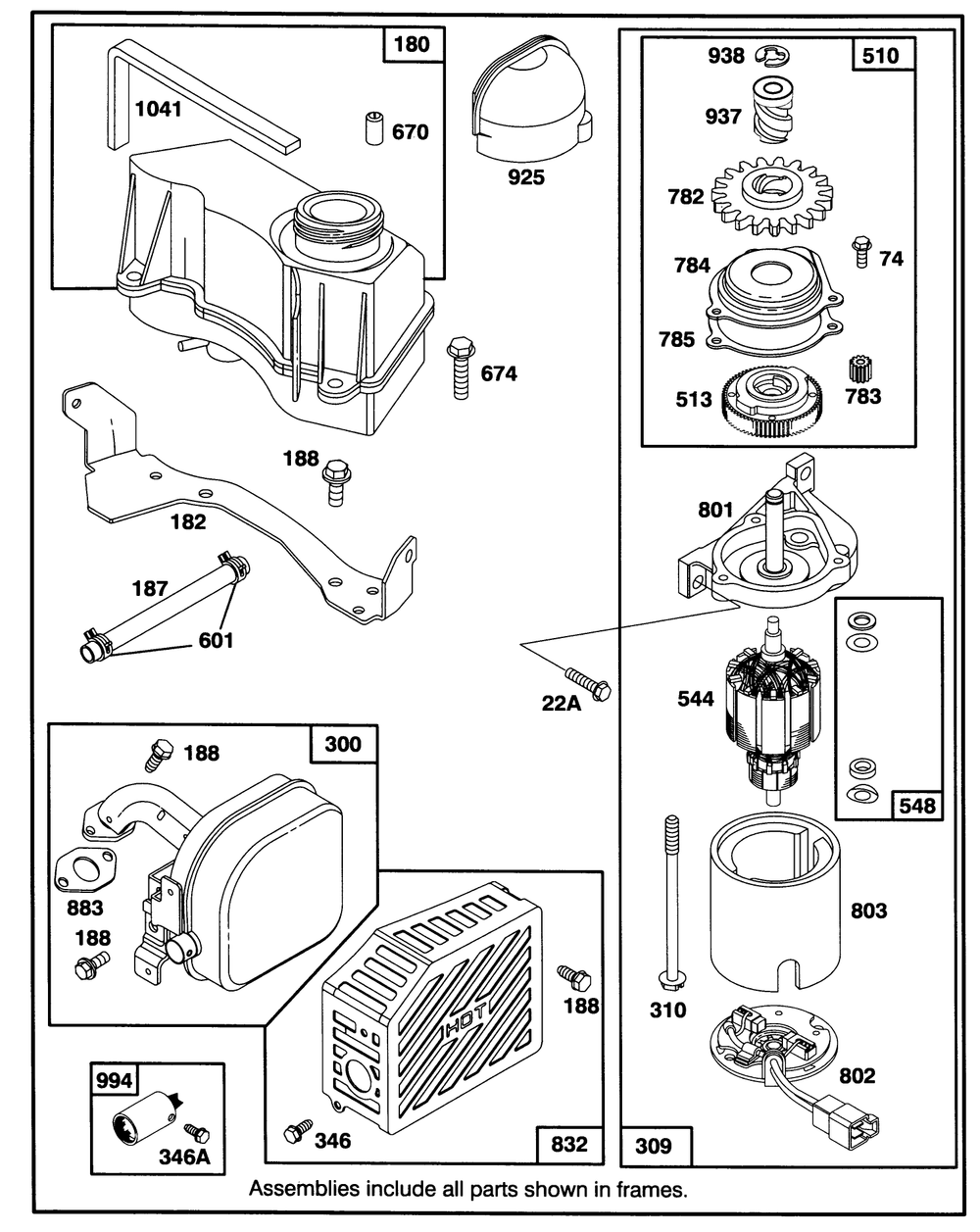 Engine Gts-150 Diagram and Parts List for 20439 49000001 - 49999999 Toro Lawn Mower