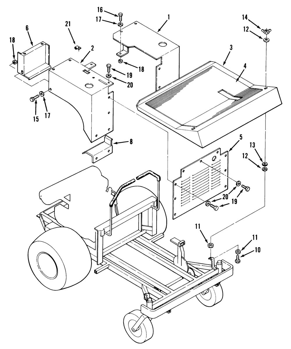 Fenders And Covers Diagram and Parts List for Z1-24OE03  Toro Lawn Tractor