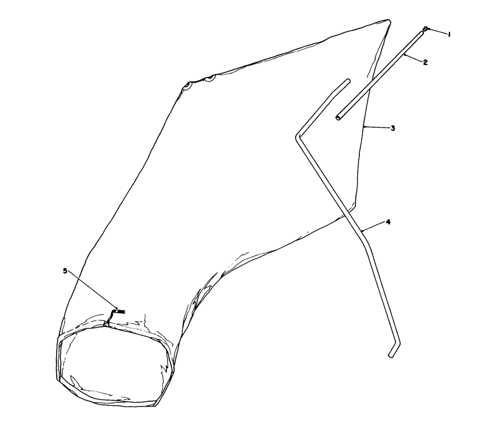 Giant Bagging Kit No. 29-9750 (Optional) Diagram and Parts List for 16212B 2000001 - 2999999 Toro Lawn Mower