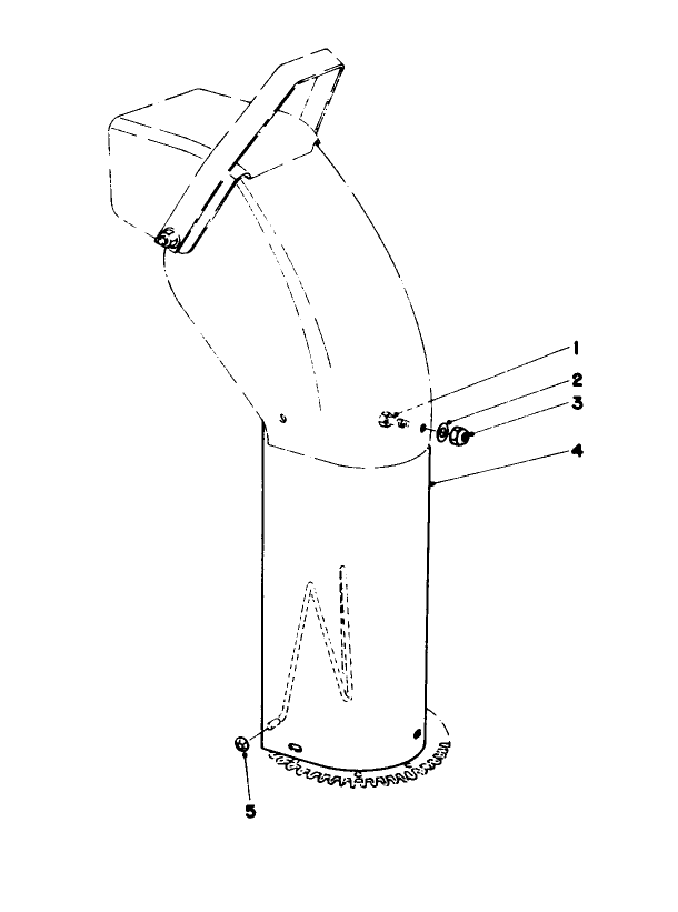 Chute Extension Kit 26-1100 Diagram and Parts List for 30572 90001 - 99999 Toro Snow Blower