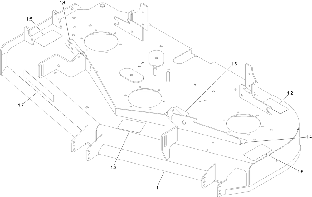 Deck Decal Assembly No. 126-8957 Diagram and Parts List for 77292TE 414529978 - 999999999 Toro Lawn Tractor