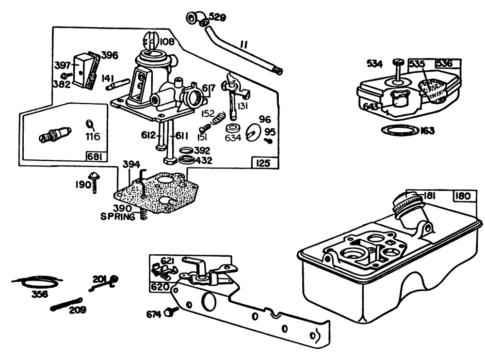 Engine Briggs & Stratton Model 92908-5205-01 (Continued) Diagram and Parts List for 16330 4000001 - 4999999 Toro Lawn Mower