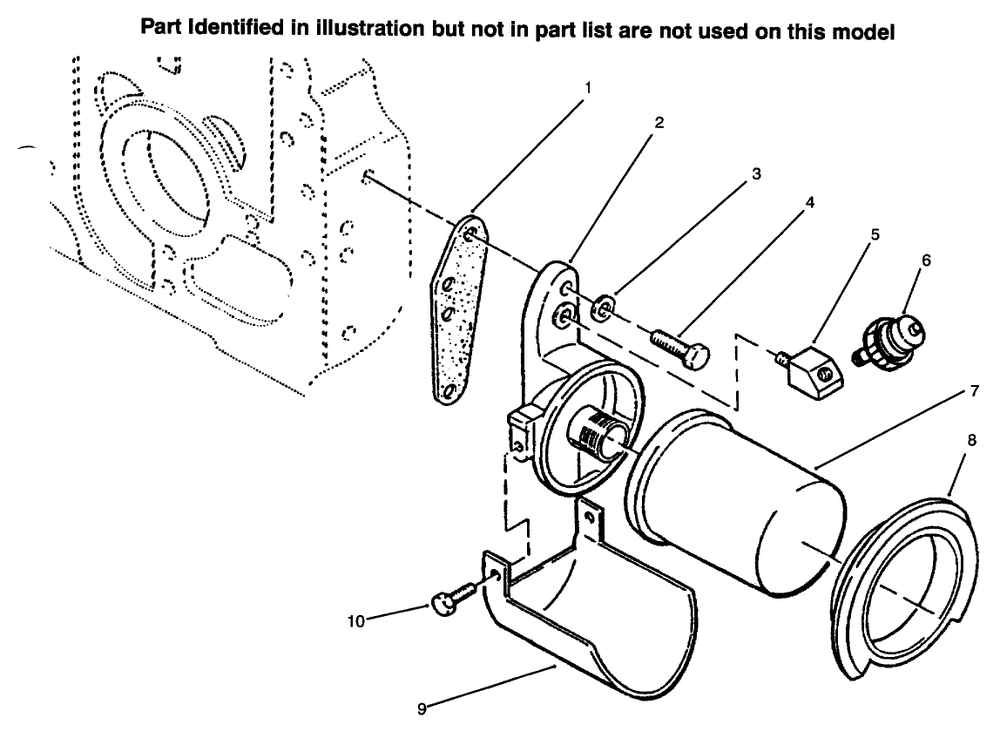 Oil Filter Diagram and Parts List for 73441 69000001 - 69999999 Toro Lawn Tractor